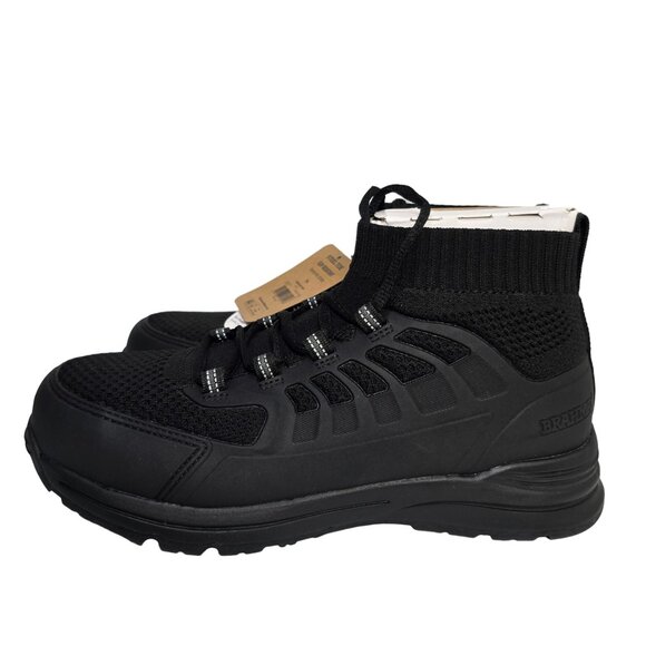 Brahma Steel Toe Work Shoes Slip Resistant Mens SZ 7.5 Black Blast Off Enduropro - Picture 5 of 9